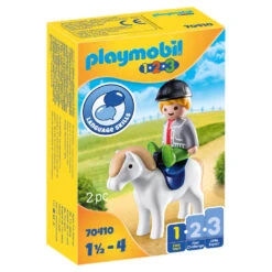 PLAYMOBIL 1.2.3 Jongen Met Pony 70410