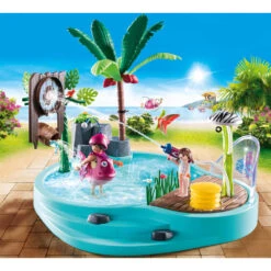 PLAYMOBIL Family Fun Leuk Zwembad Met Watersplash 70610 -Speelgoedseries Winkel 1987195 2b4659d5