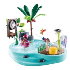 PLAYMOBIL Family Fun Leuk Zwembad Met Watersplash 70610 -Speelgoedseries Winkel 1987195 84ffc966