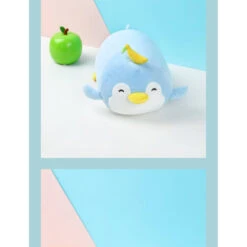 Miniso Pluchen Liggende Pinguïn Met Banaan - Blauw -Speelgoedseries Winkel 1993840 ab09f8cd