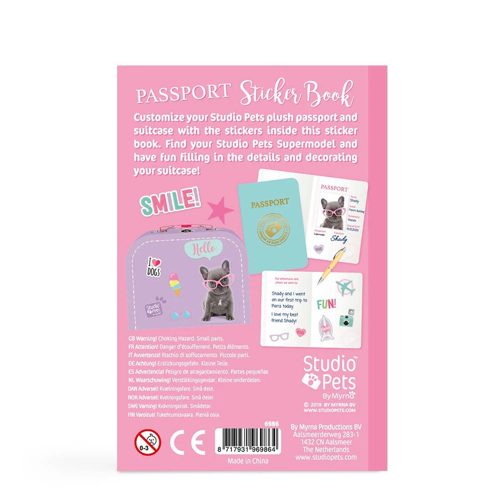 Studio Pets Paspoort stickerboek voor 16 cm No Brand Studio Pets Paspoort Stickerboek Voor 16 Cm -Speelgoedseries Winkel 1997223 b1597355